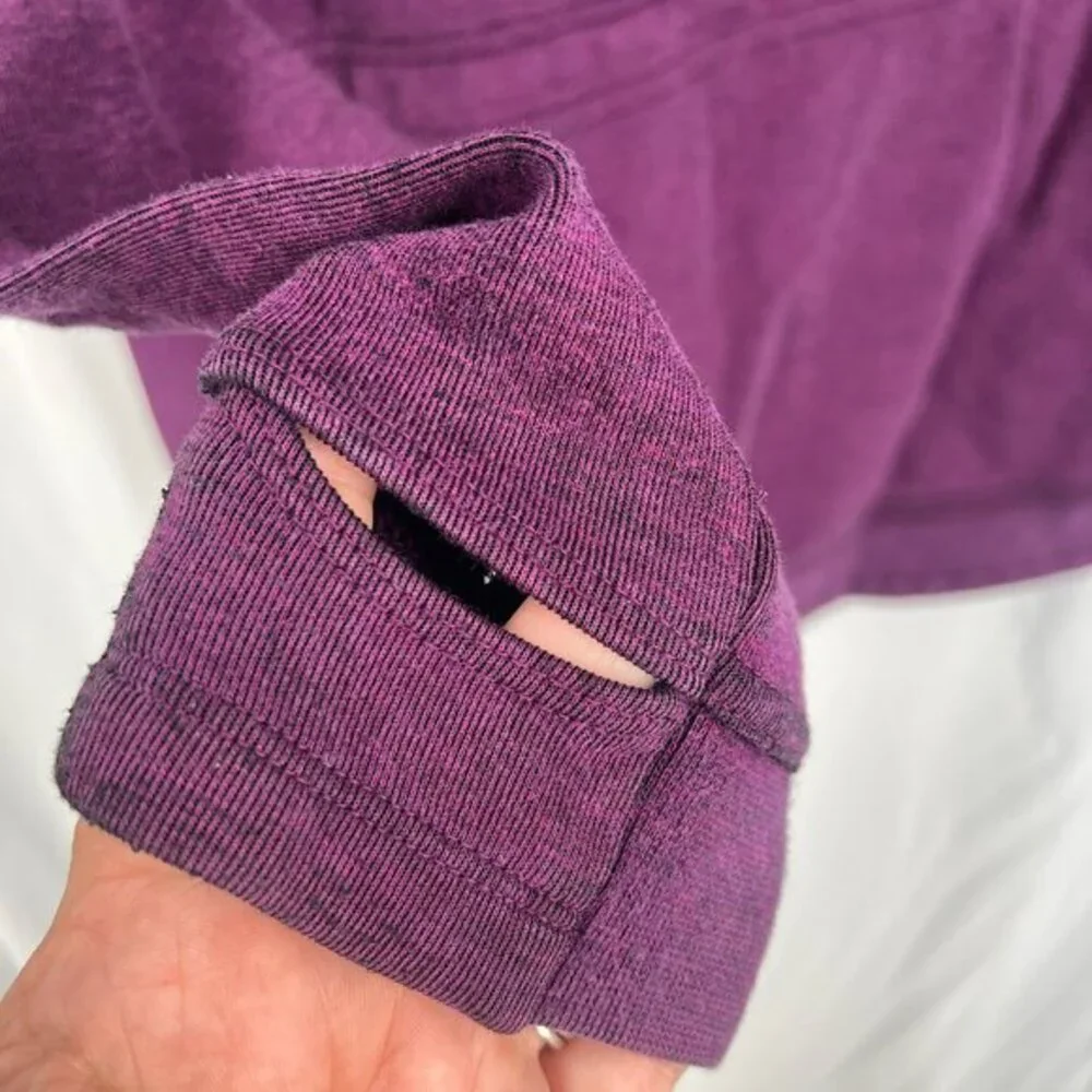 Nike tech purple asymmetrical full zip‎ up sweatshirt hoodie hooded athletic M